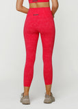 LORNA JANE LEGGING Hi-Fold No Ride Ankle Biter Leggings - WASHED NEON RASPBERRY