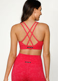 LORNA JANE BRA Lunar Sports Bra - WASHED NEON RASPBERRY