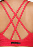 LORNA JANE BRA Lunar Sports Bra - WASHED NEON RASPBERRY