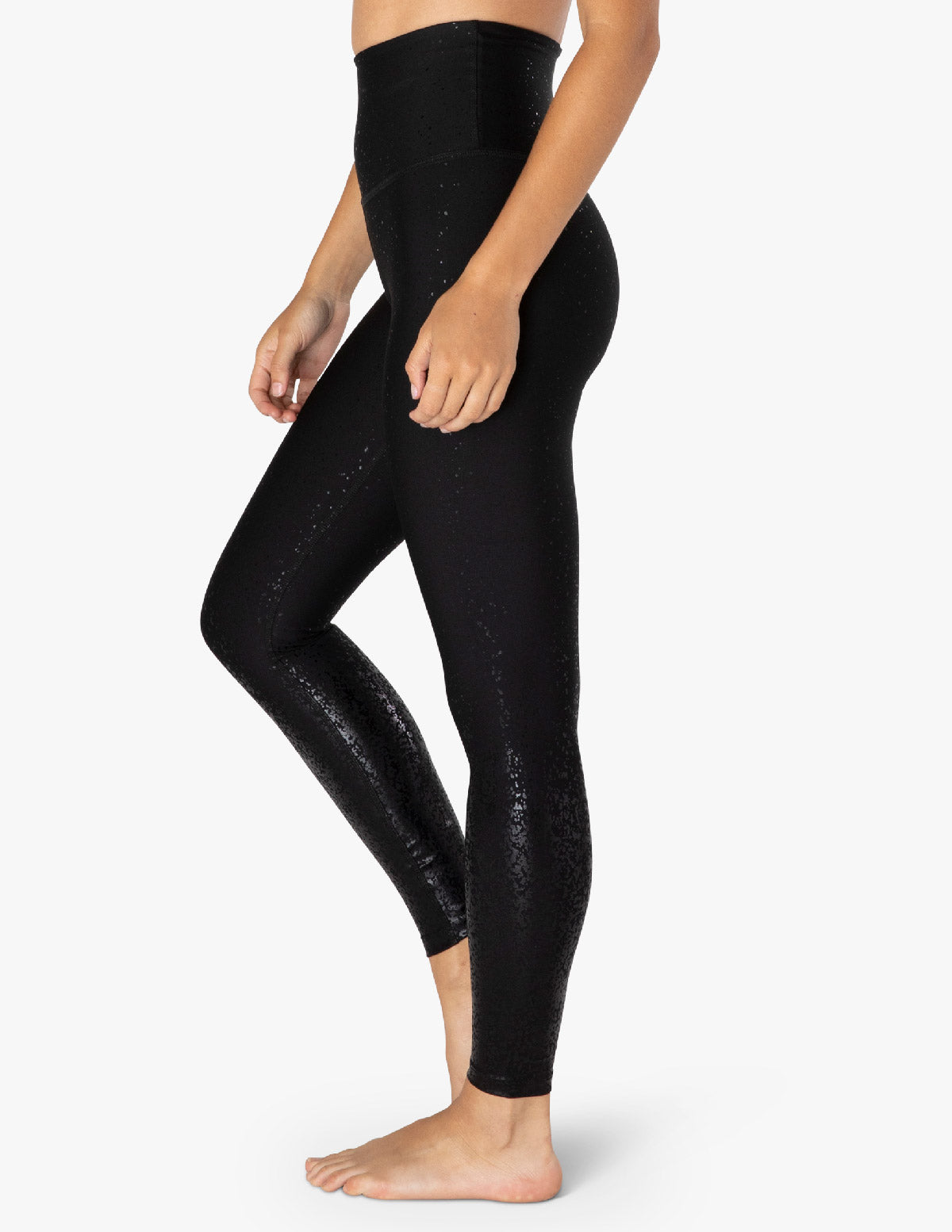 BEYOND YOGA Legging - Alloy Ombre High Waisted Midi - Black Foil Speck –  StyleLabsBKK