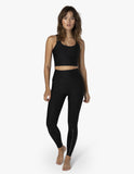 BEYOND YOGA Alloy Strappy Cropped Tank - Black Foil Speckle