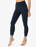 BEYOND YOGA LEGGING Crossed For Words High Waisted Midi Legging -Nocturnal Navy