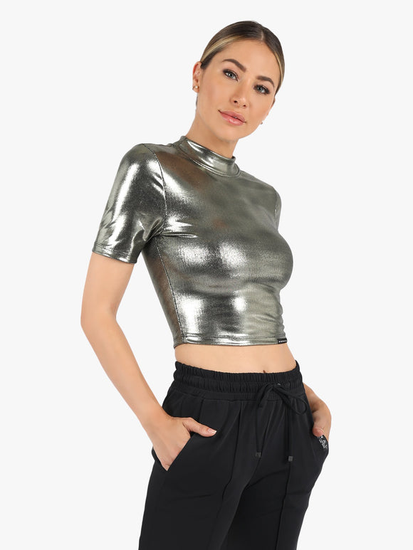 KORAL Crop Top Stella Glaze - Shimmer