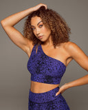 MICHI BRA TIGRESS PLANTAE PRINT LONGLINE - INDIGO