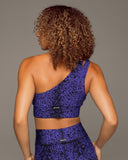 MICHI BRA TIGRESS PLANTAE PRINT LONGLINE - INDIGO