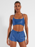 KORAL BRA Lucent Infinity Sports Bra - Lapis Blue