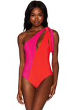 BEACH RIOT SWIMWEAR NIA ONE PIECE MAGENTA CORAL