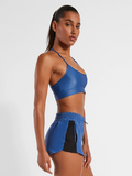 KORAL BRA Lucent Infinity Sports Bra - Lapis Blue