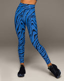 MICHI LEGGING VERVE TIGER PRINT - ROYAL BLUE