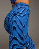 MICHI LEGGING VERVE TIGER PRINT - ROYAL BLUE