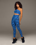 MICHI LEGGING VERVE TIGER PRINT - ROYAL BLUE