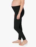 BEYOND YOGA LEGGING Cozy Fleece™ Fold Over Maternity Sweatpants Black