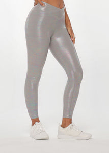 LORNA JANE LEGGING Gloss Ankle Biter - NU GREY