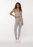 LORNA JANE LEGGING Gloss Ankle Biter - NU GREY