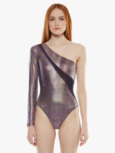 KORAL BODYSUIT RIB FOIL GLITTER