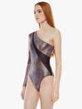KORAL BODYSUIT RIB FOIL GLITTER