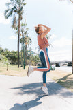 LORNA JANE LEGGING No Ride Sportif Ankle Biter Leggings - PALE INDIGO