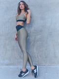 KORAL LEGGING Lustrous Max High Rise Legging - Gold Crocodile
