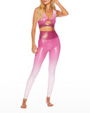 BEACH RIOT LEGGING PIPER - GLITTER BATON ROUGE OMBRE