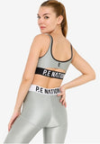 P.E NATION BRA SET MATCH - MIRAGE GREY
