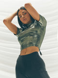 KORAL Crop Top Stella Glaze - Shimmer